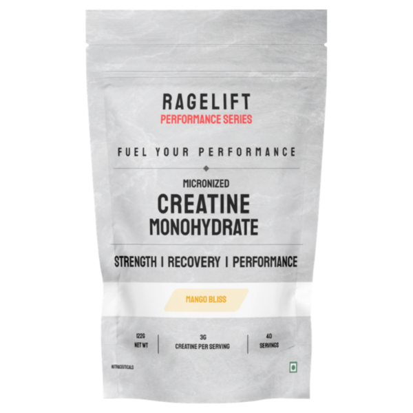 ragelift – pure micronised creatine monohydrate (122g, 36 servings) mango bliss